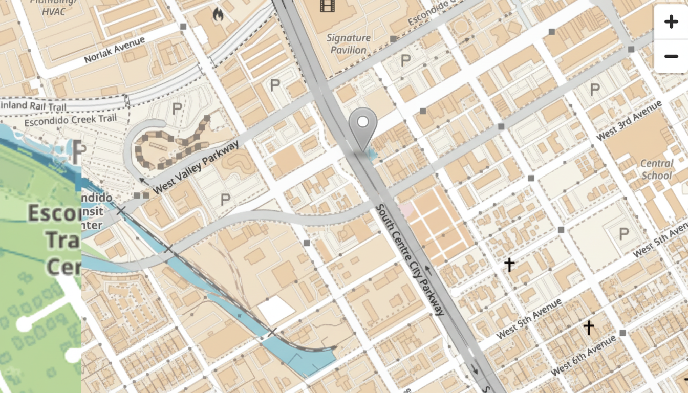 Map of the GrayPorter warehouse location